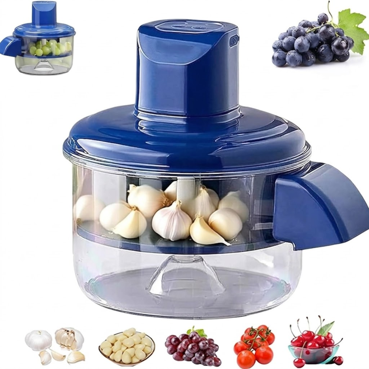 Automatic Electric Garlic Peeler Machine Rechargeable Mini Food Processor Fruit Peeler Household Tool