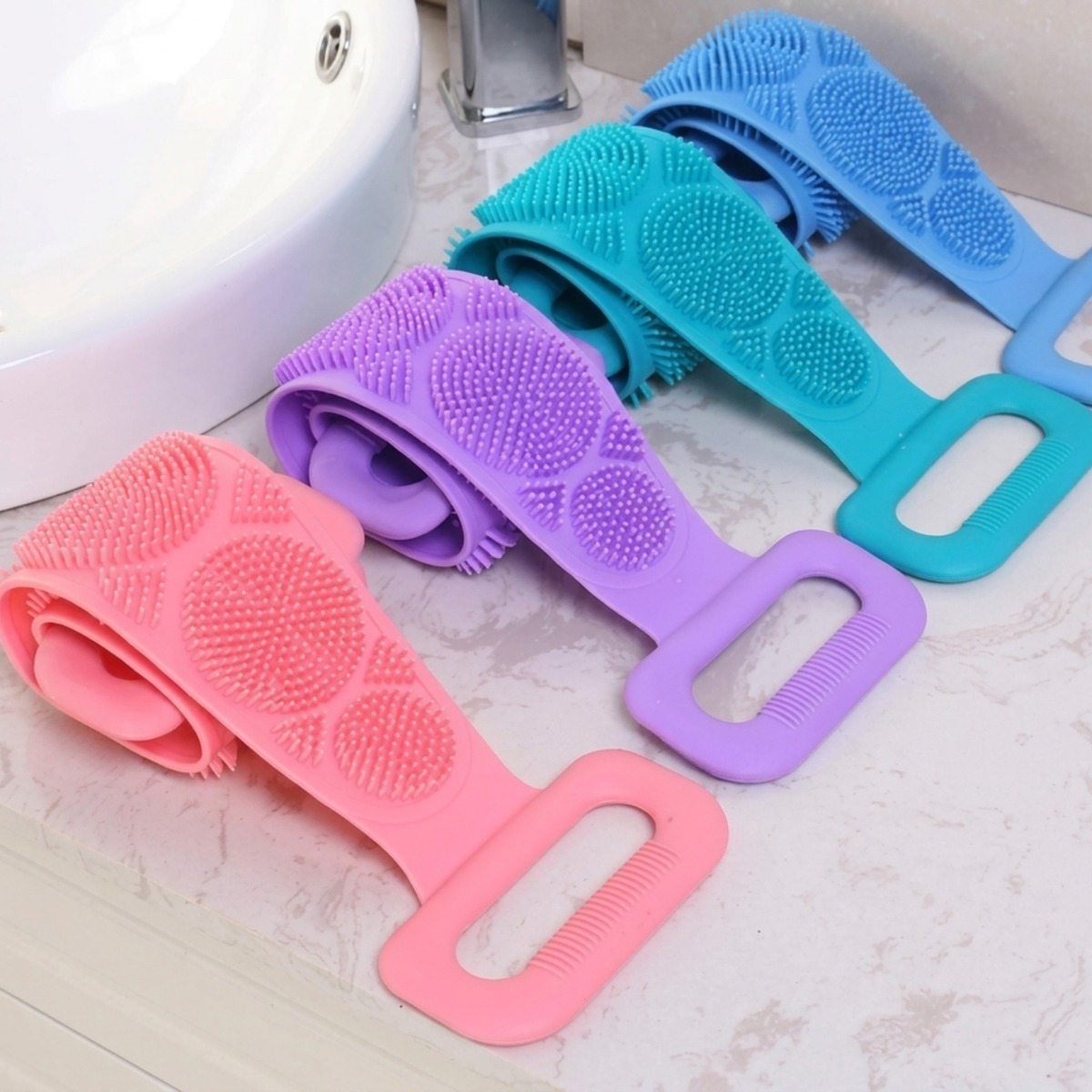 Silicon Bath Belt | Double Sided Exfoliating Body Scrubber
